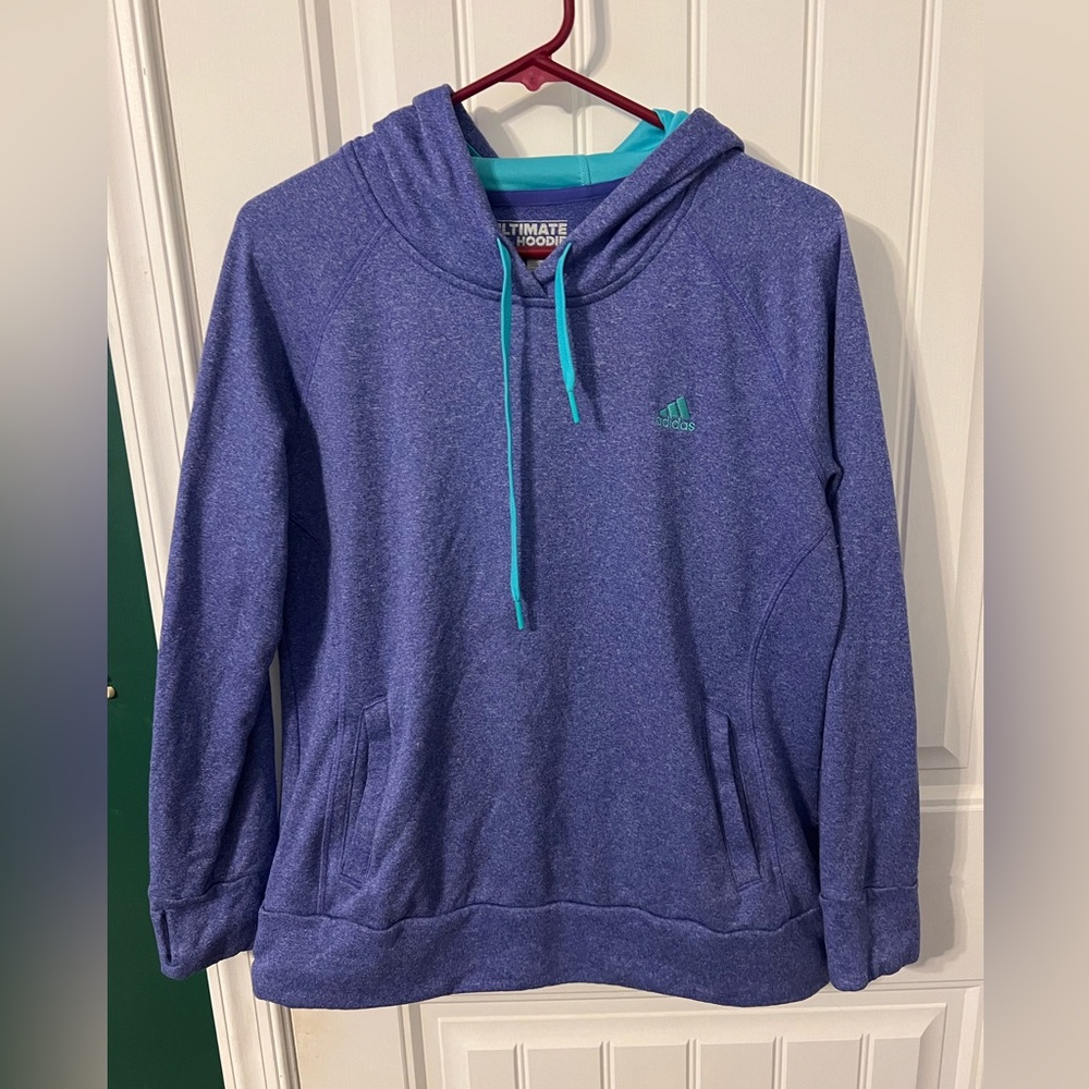 Adidas Ultimate Climawarm Purple Hoodie Sweatshirt large